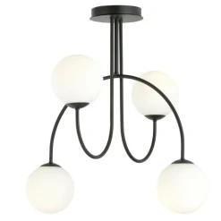Sklep Kaja Ponadczasowa lampa sufitowa z kloszami 1288/4A z serii ARCHI | Kaja Shop