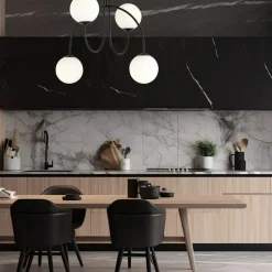 Sklep Kaja Ponadczasowa lampa sufitowa z kloszami 1288/4A z serii ARCHI | Kaja Shop