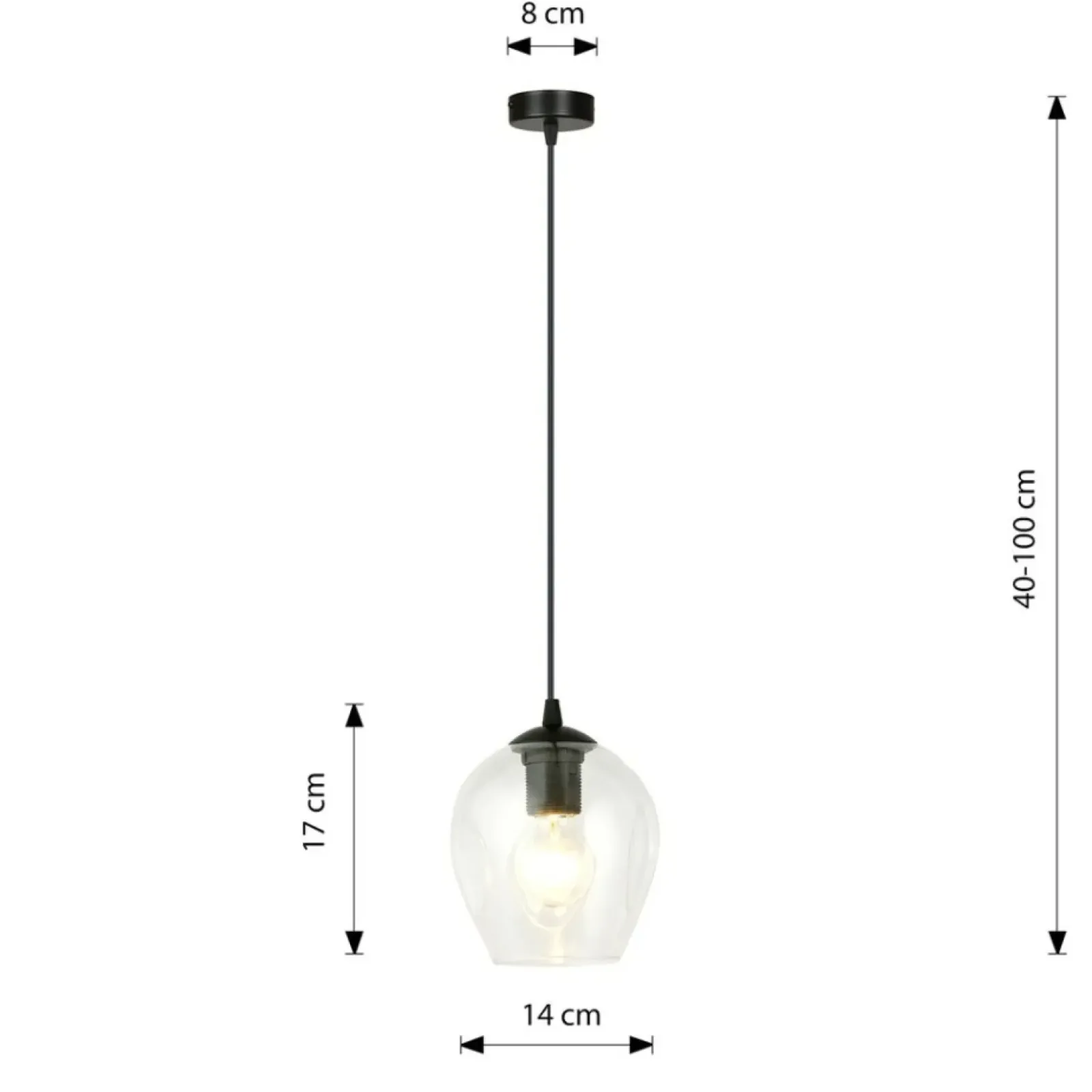 Sklep Kaja Ponadczasowa lampa wisząca, ozdobny klosz 679/1 ISTAR | Kaja Best