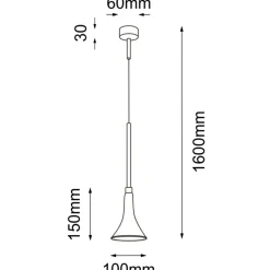 Sklep Kaja Ponadczasowa lampa wisząca LED do sypialni ANT 8531 KANZAKI | Kaja Cheap