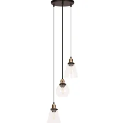 Sklep Kaja Ponadczasowa lampa wisząca do sypialni K-8036B-3 SAMANTA | Kaja czarny Fashion