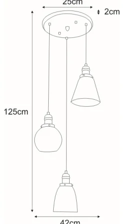 Sklep Kaja Ponadczasowa lampa wisząca do sypialni K-8036B-3 SAMANTA | Kaja czarny Fashion