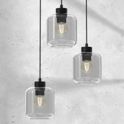 Sklep Kaja Ponadczasowa lampa wisząca, klosze słoiki MLP8375 SOMBRA | Kaja Outlet