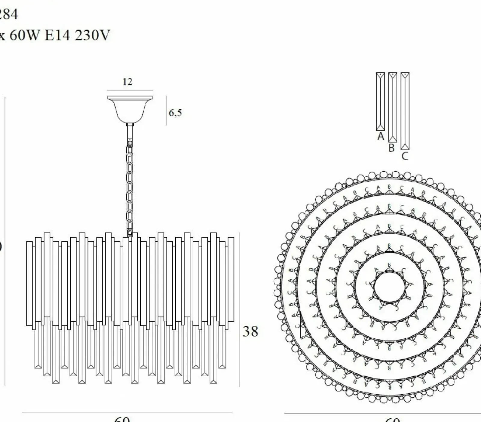 Sklep Kaja Ponadczasowa lampa wisząca, regulowany zwis MX P0284 VOGUE | Kaja Best