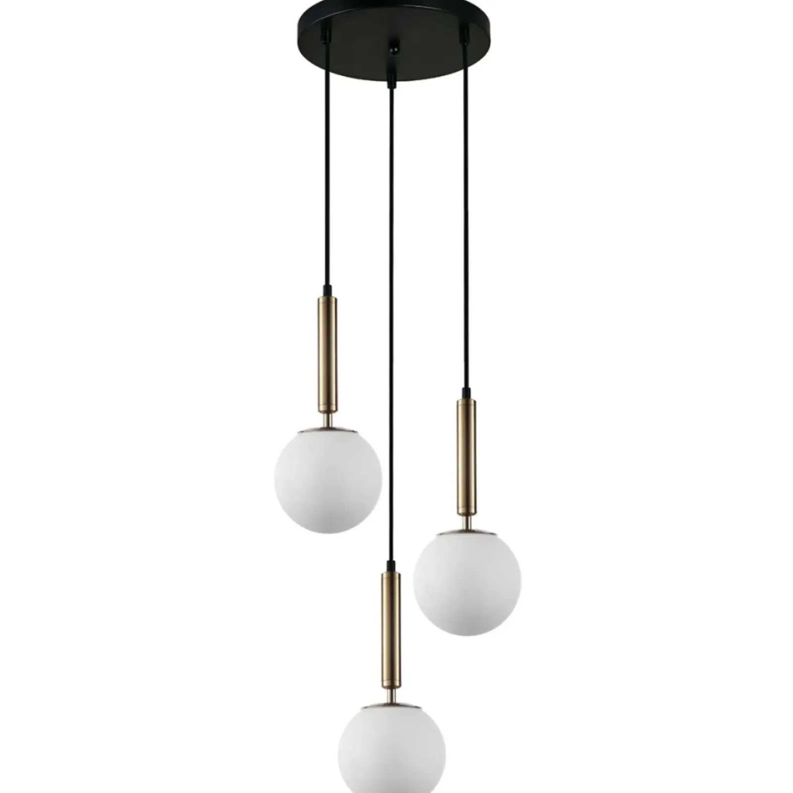 Sklep Kaja Ponadczasowa lampa wisząca PND-2324-3A GD+OPAL RAVENA | Kaja Hot