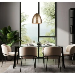 Sklep Kaja Ponadczasowa lampa wisząca do kuchni PND-43445-1L-GD z serii LEILANI Best