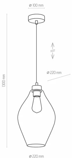 Sklep Kaja Ponadczasowa lampa wisząca do kuchni TK 4190 TULON | Kaja Oświetlenie czarny New