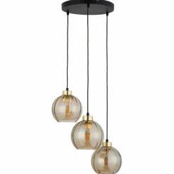 Sklep Kaja Ponadczasowa lampa wisząca z miodowymi kloszami TK 4637 z serii DEVI Clearance
