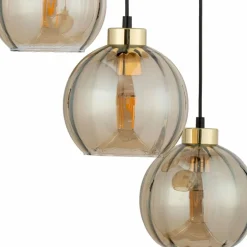 Sklep Kaja Ponadczasowa lampa wisząca z miodowymi kloszami TK 4637 z serii DEVI Clearance