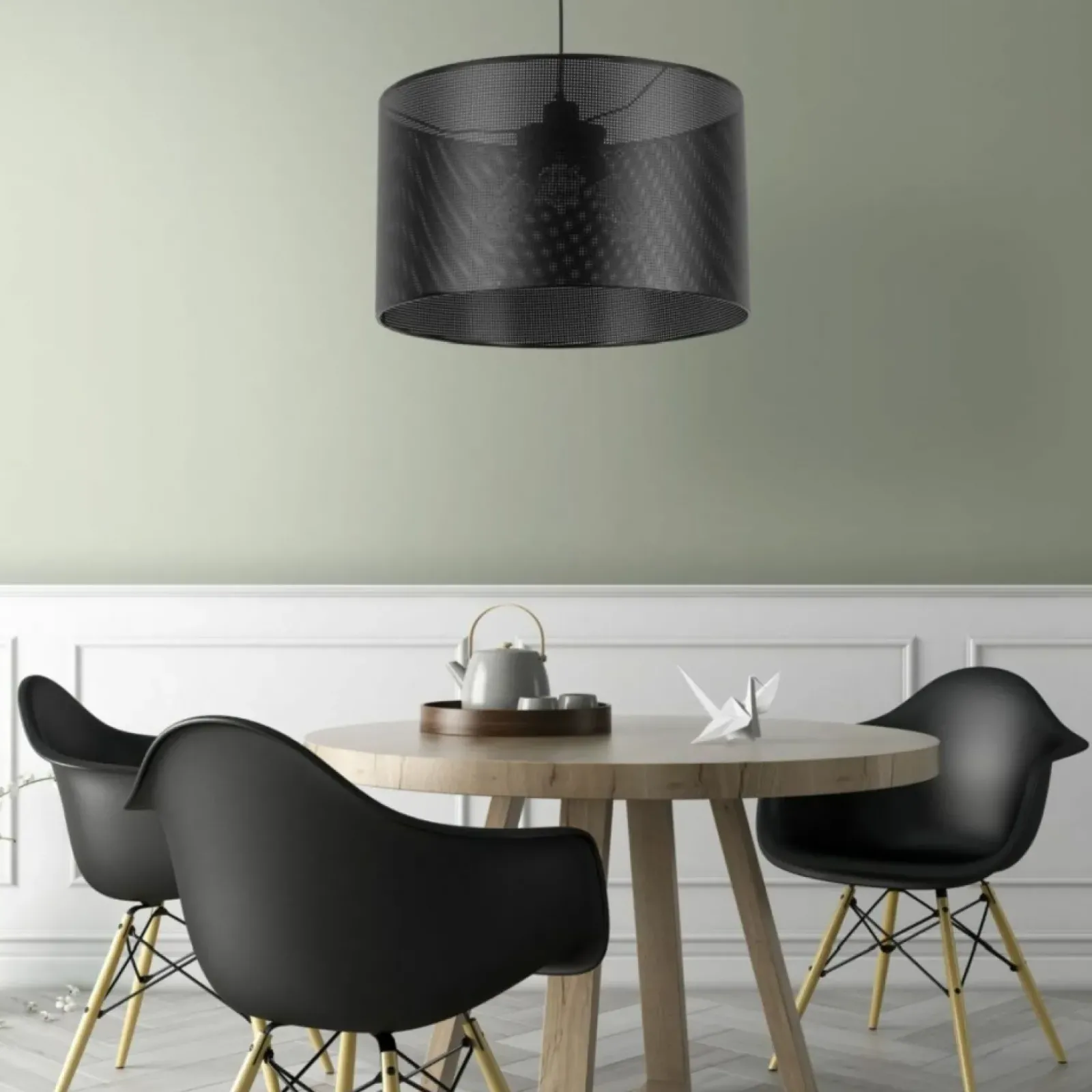 Sklep Kaja Ponadczasowa lampa wisząca na 3 żarówki E27 TK 4990 z serii MORENO czarny Cheap