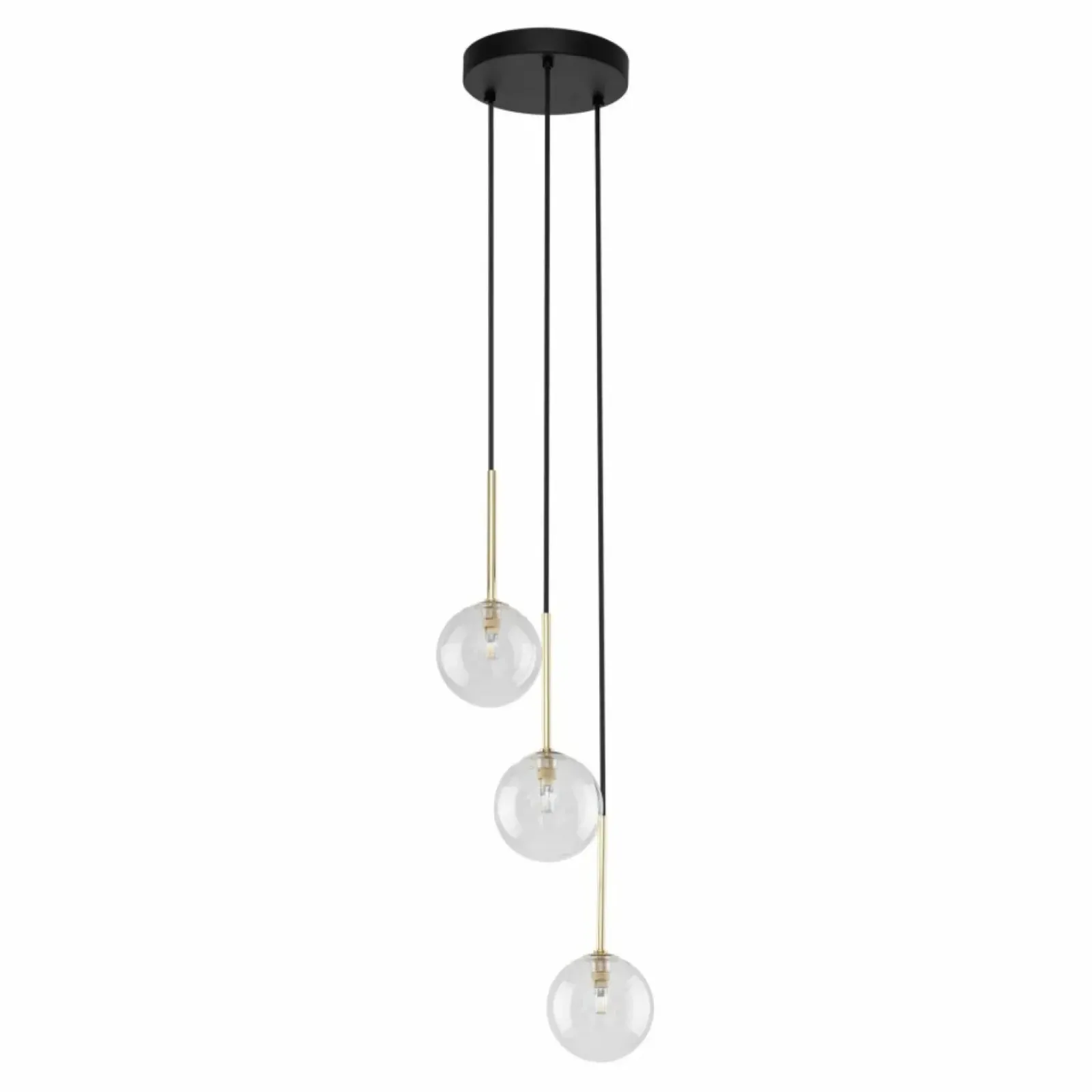 Sklep Kaja Ponadczasowa lampa wisząca, przezroczyste kule TK 5942 NILOS | Kaja Cheap