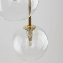 Sklep Kaja Ponadczasowa lampa wisząca, przezroczyste kule TK 5942 NILOS | Kaja Cheap