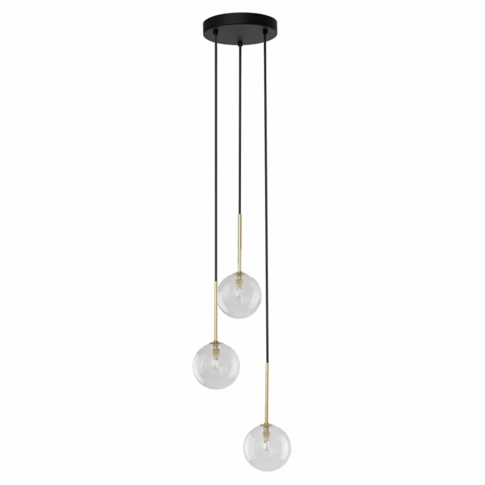 Sklep Kaja Ponadczasowa lampa wisząca, przezroczyste kule TK 5942 NILOS | Kaja Cheap