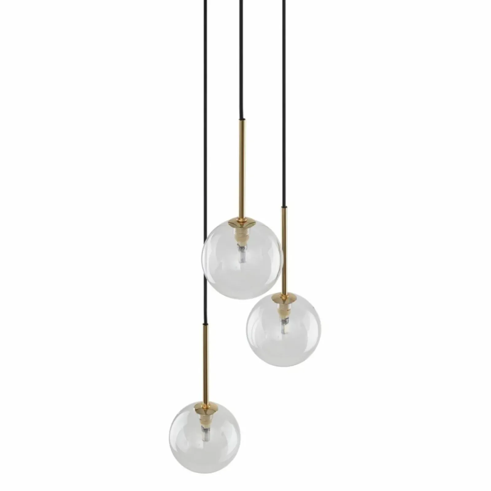 Sklep Kaja Ponadczasowa lampa wisząca, przezroczyste kule TK 5942 NILOS | Kaja Cheap