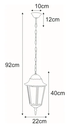 Sklep Kaja Ponadczasowa lampa zewnętrzna K-5006H LOZANA | Kaja Oświetlenie* Lampy Ogrodowe Wiszące