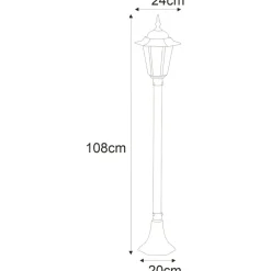 Sklep Kaja Ponadczasowa latarnia ogrodowa K-6009B CZ STANDARD | Kaja Oświetlenie* Lampy Ogrodowe Stojące|Lampy Ogrodowe Stojące