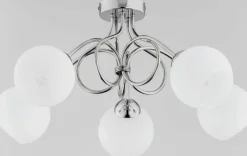 Sklep Kaja Ponadczasowa, srebrna lampa sufitowa do sypialni AL 28125 MILA | Kaja Flash Sale