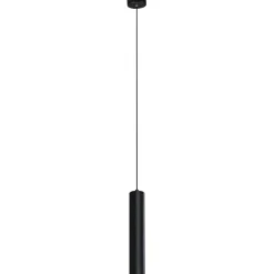 Sklep Kaja Ponadczasowa, wąska tuba wisząca GU10 K-4407 MILE BLACK | Kaja czarny Fashion