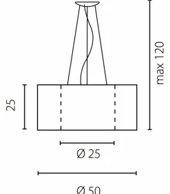 Sklep Kaja Ponadczasowy, abażurowy żyrandol ⌀50cm 67957 TUBUS | Kaja Oświetlenie Hot