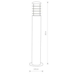 Sklep Kaja Ponadczasowy słupek 65cm w kolorze brązu 4906 HORN | Kaja Oświetlenie* Lampy Ogrodowe Stojące