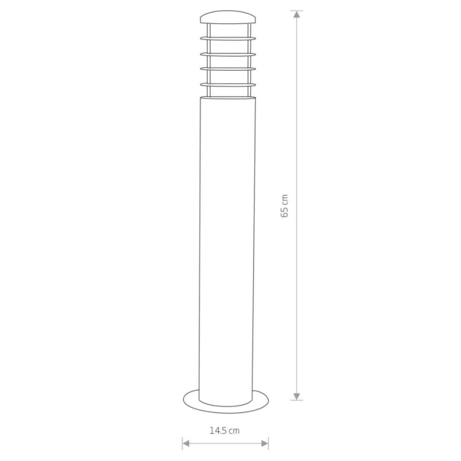 Sklep Kaja Ponadczasowy słupek 65cm w kolorze brązu 4906 HORN | Kaja Oświetlenie* Lampy Ogrodowe Stojące