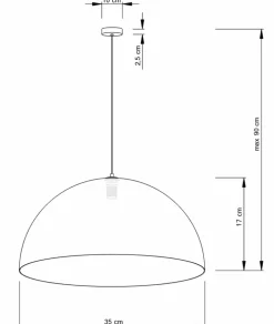 Sklep Kaja Ponadczasowy żyrandol do sypialni SIG 30146 z serii SFERA 35 B/MIEDŹ Fashion