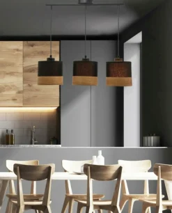 Sklep Kaja Potrójna, abażurowa lampa wisząca nad stół 33-17611 PORTO | Kaja Store