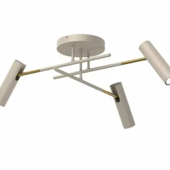 Sklep Kaja Potrójna, beżowo-złota lampa sufitowa do sypialni LX 277 AXION | Kaja Flash Sale