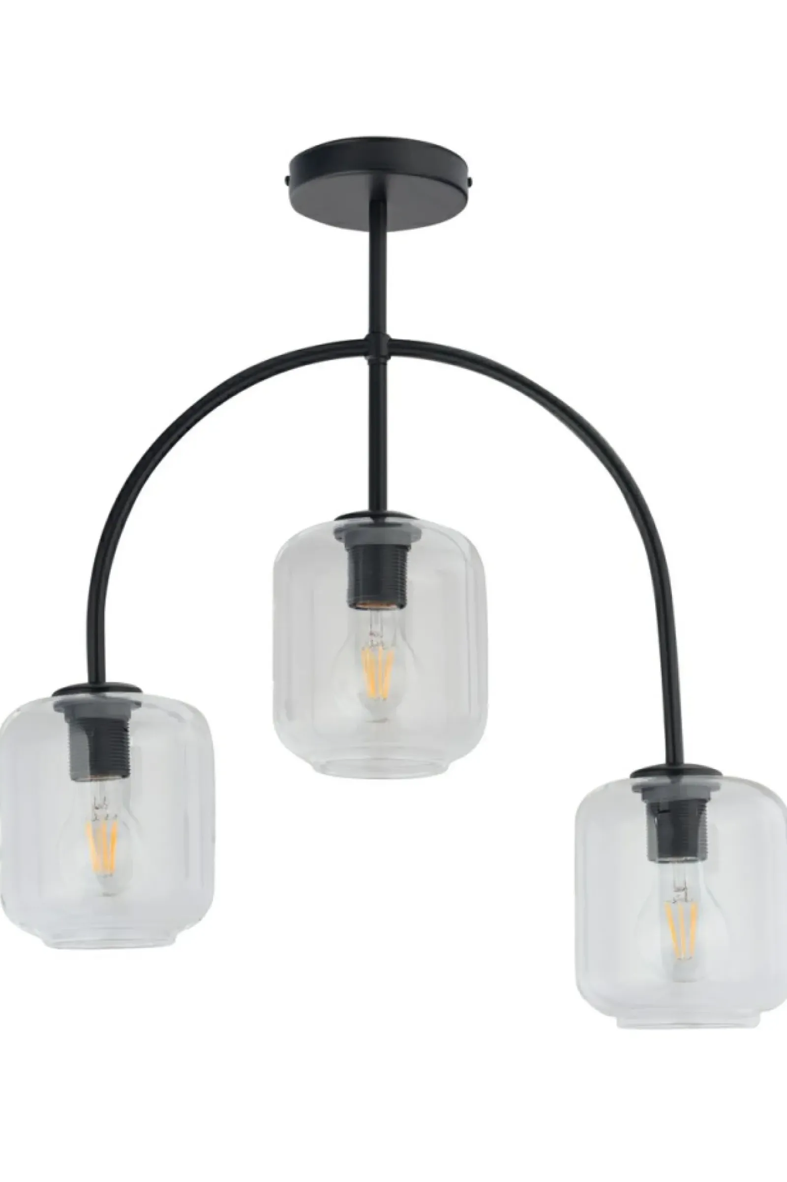 Sklep Kaja Potrójna, czarna lampa sufitowa do sypialni SIG 32245 z serii SHINE Discount