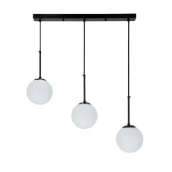 Sklep Kaja Potrójna, czarno-biała lampa wisząca nad stół 33-09609 POMPEI | Kaja Shop