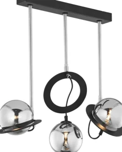 Sklep Kaja Potrójna, czarno-srebrna lampa sufitowa JUP 1895 PLANET | Kaja Best Sale