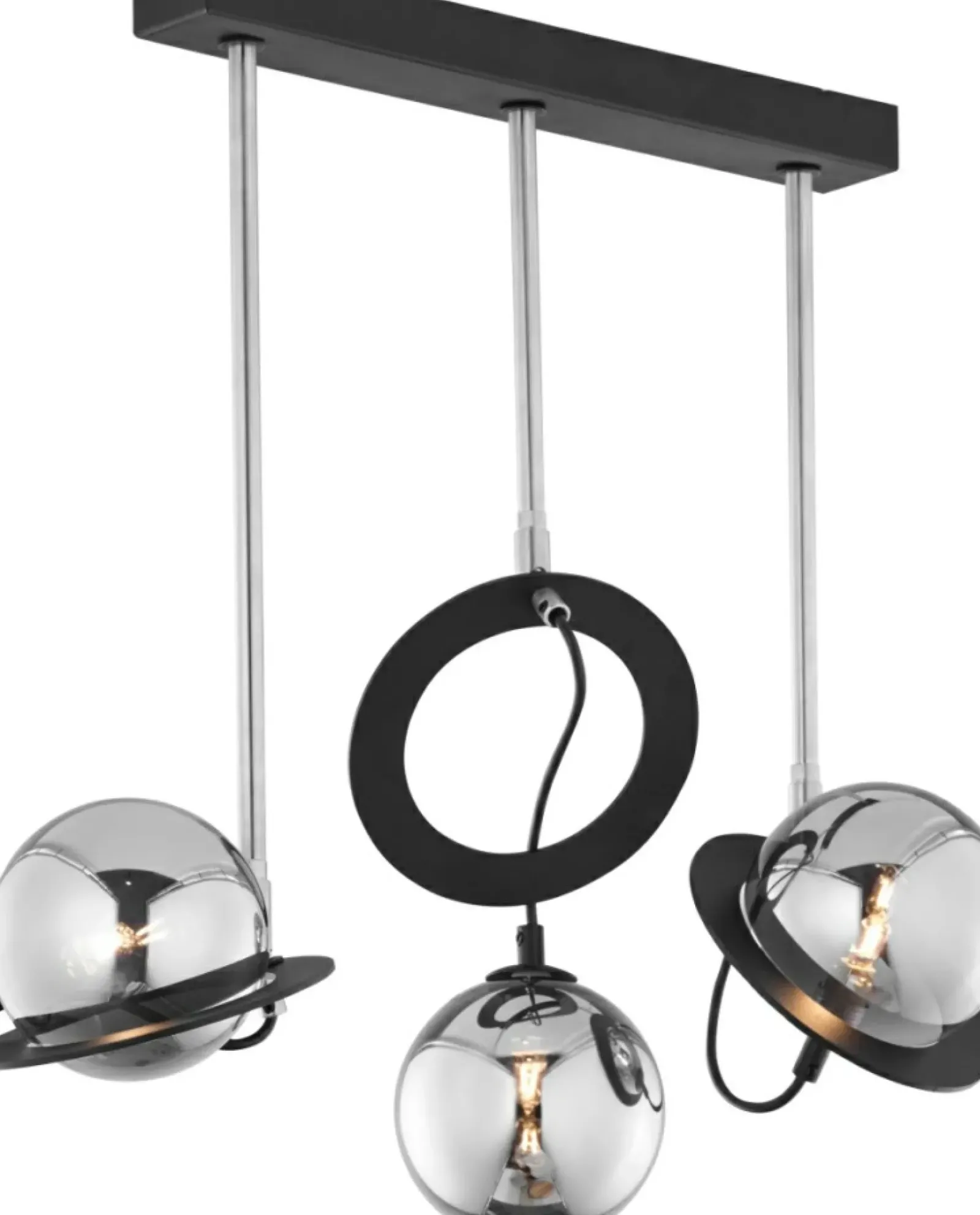 Sklep Kaja Potrójna, czarno-srebrna lampa sufitowa JUP 1895 PLANET | Kaja Best Sale