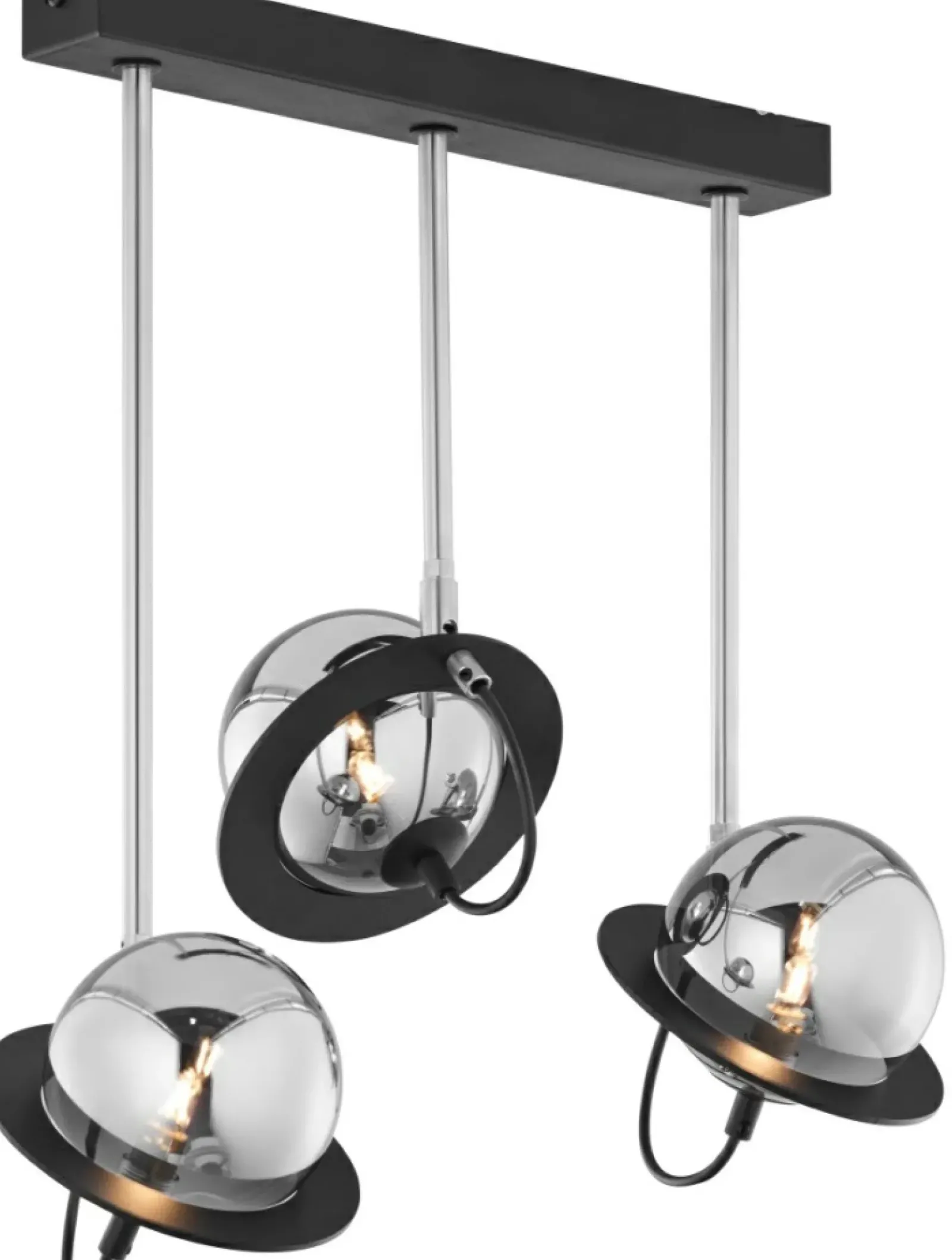Sklep Kaja Potrójna, czarno-srebrna lampa sufitowa JUP 1895 PLANET | Kaja Best Sale