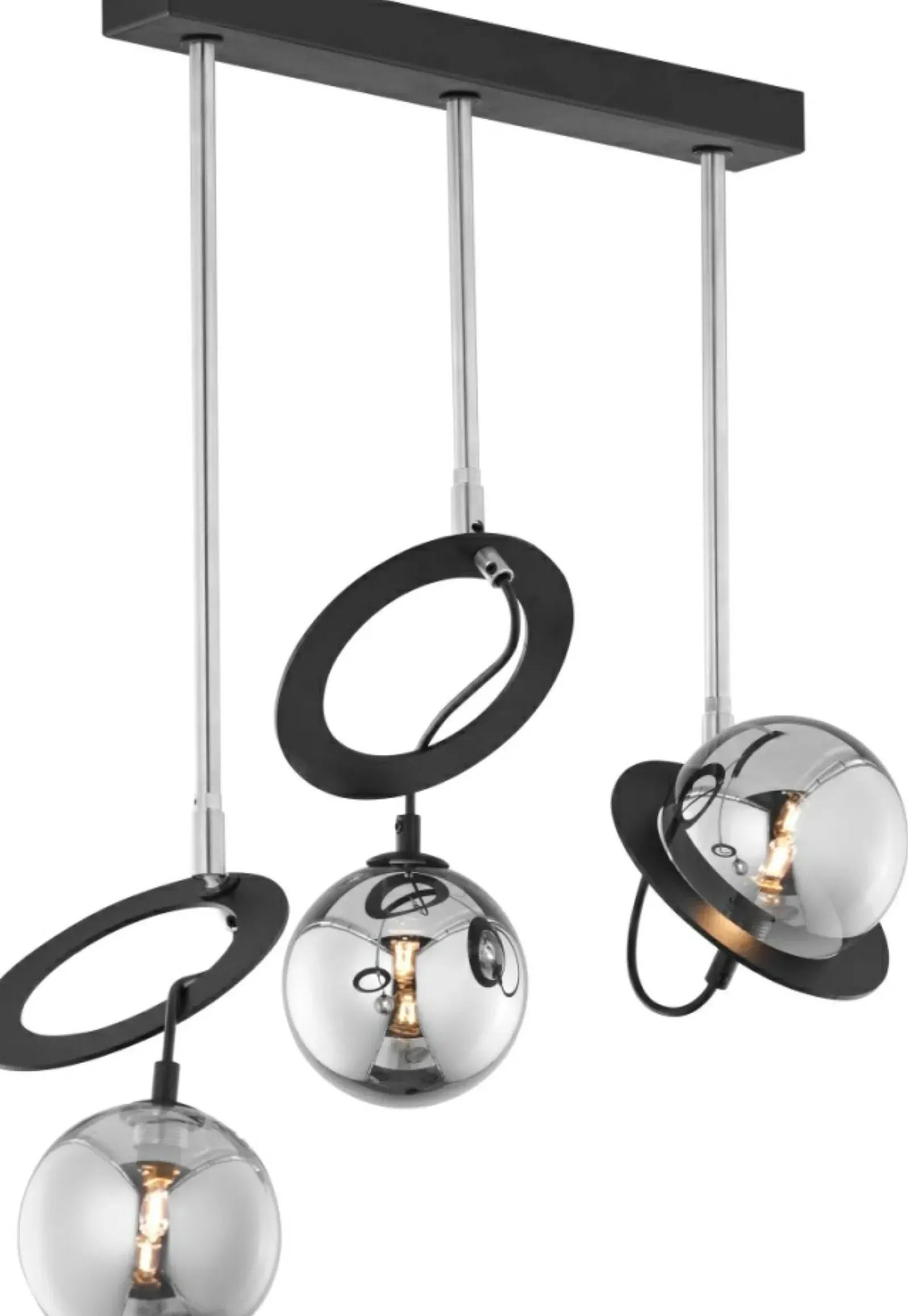 Sklep Kaja Potrójna, czarno-srebrna lampa sufitowa JUP 1895 PLANET | Kaja Best Sale