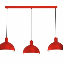 Sklep Kaja Potrójna, czerwona lampa wisząca do jadalni LX 4313 HANDA | Kaja Online
