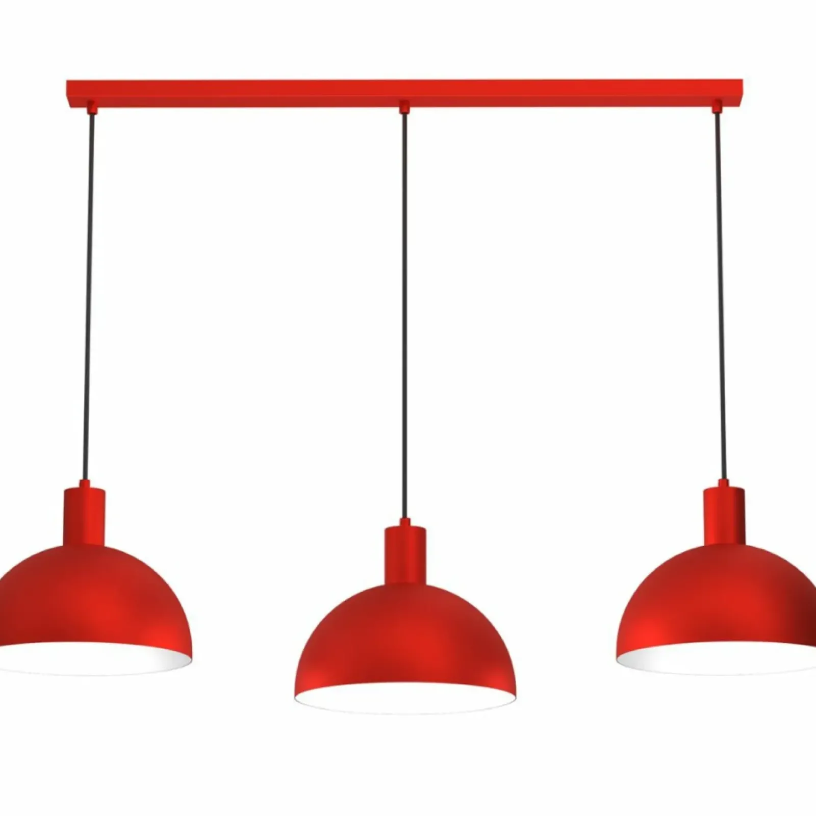 Sklep Kaja Potrójna, czerwona lampa wisząca do jadalni LX 4313 HANDA | Kaja Online