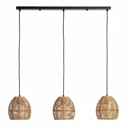 Sklep Kaja Potrójna, dekoracyjna lampa wisząca ABR-LW9-BH-E27 BOHO | Kaja brązowy New