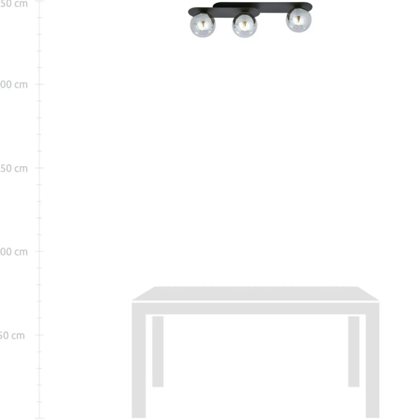 Sklep Kaja Potrójna, dwupoziomowa lampa sufitowa listwa 1119/3 PLAZA | Kaja* Plafony Nowoczesne
