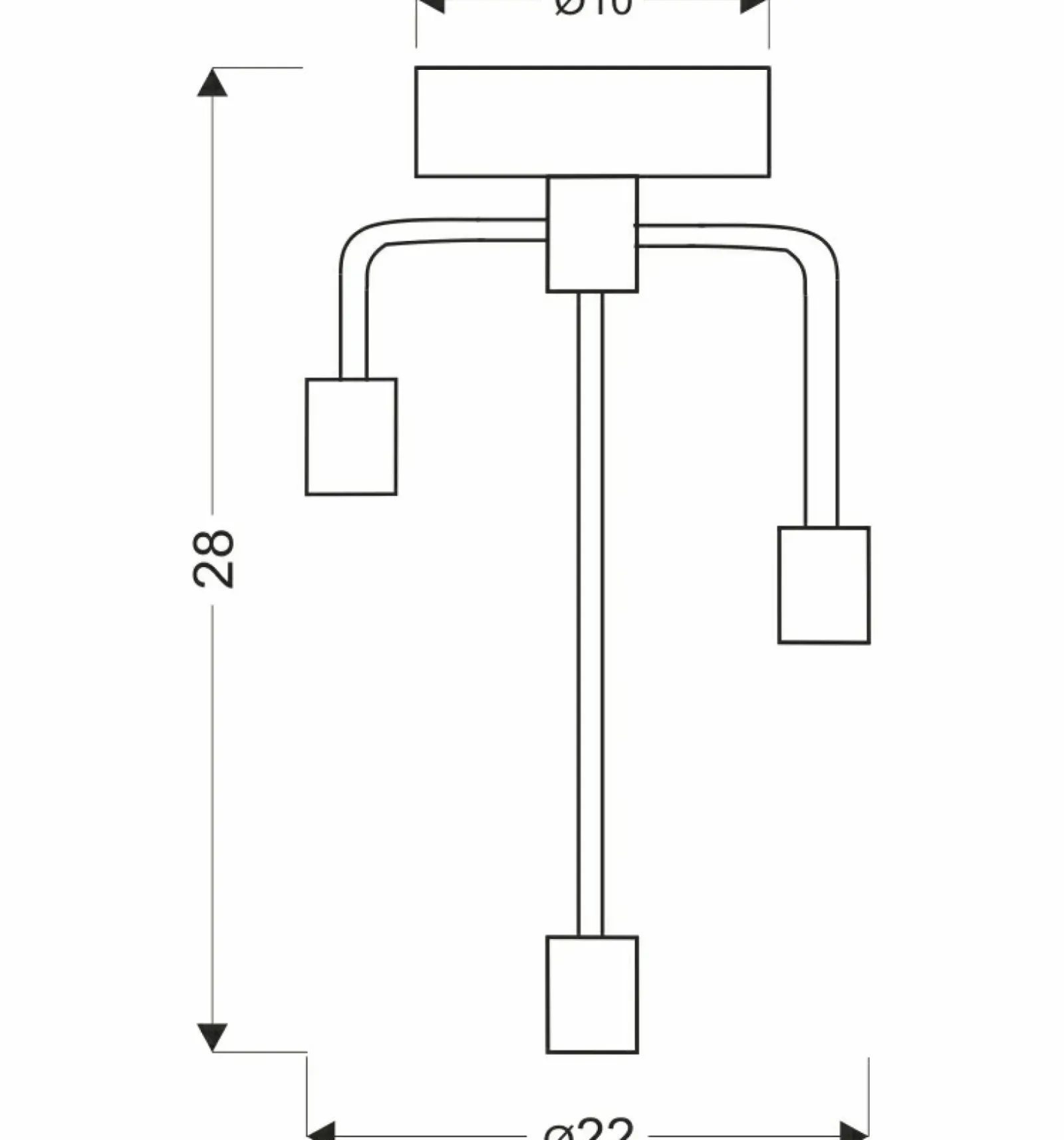 Sklep Kaja Potrójna, industrialna lampa sufitowa 33-01320 SAGA | Kaja Oświetlenie Clearance