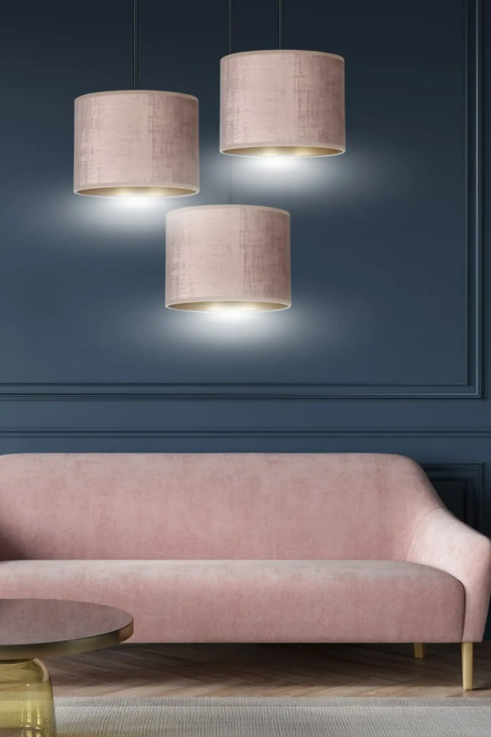 Sklep Kaja Potrójna lampa do przytulnej sypialni 1053/3PREM HILDE PREMIUM | Kaja Clearance