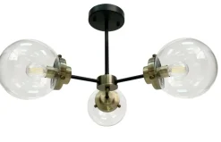 Sklep Kaja Potrójna lampa sufitowa do loftowej sypialni 33-01290 LENS | Kaja Best
