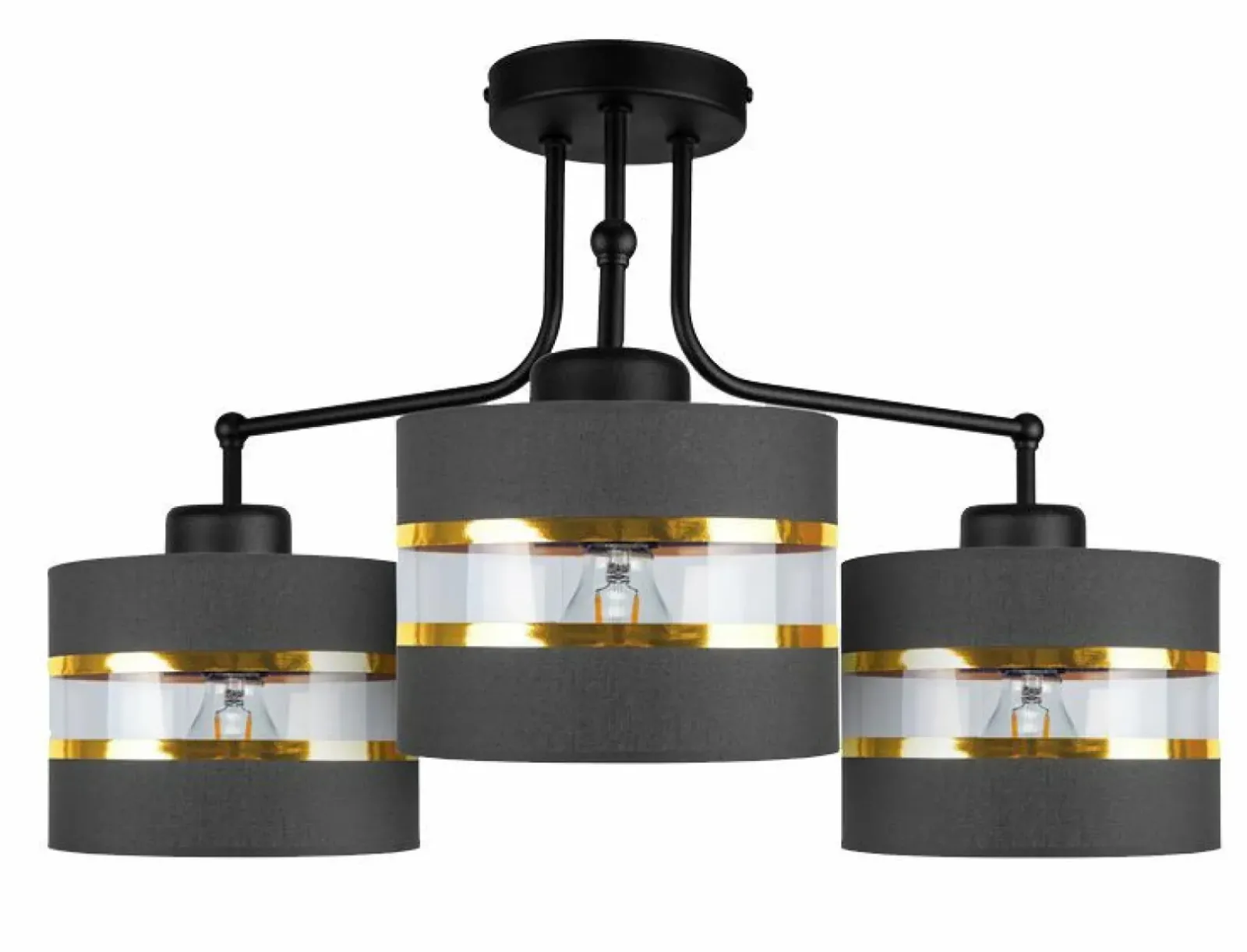 Sklep Kaja Potrójna lampa sufitowa do sypialni 33-06141 z serii ANDY | Kaja złoty Clearance
