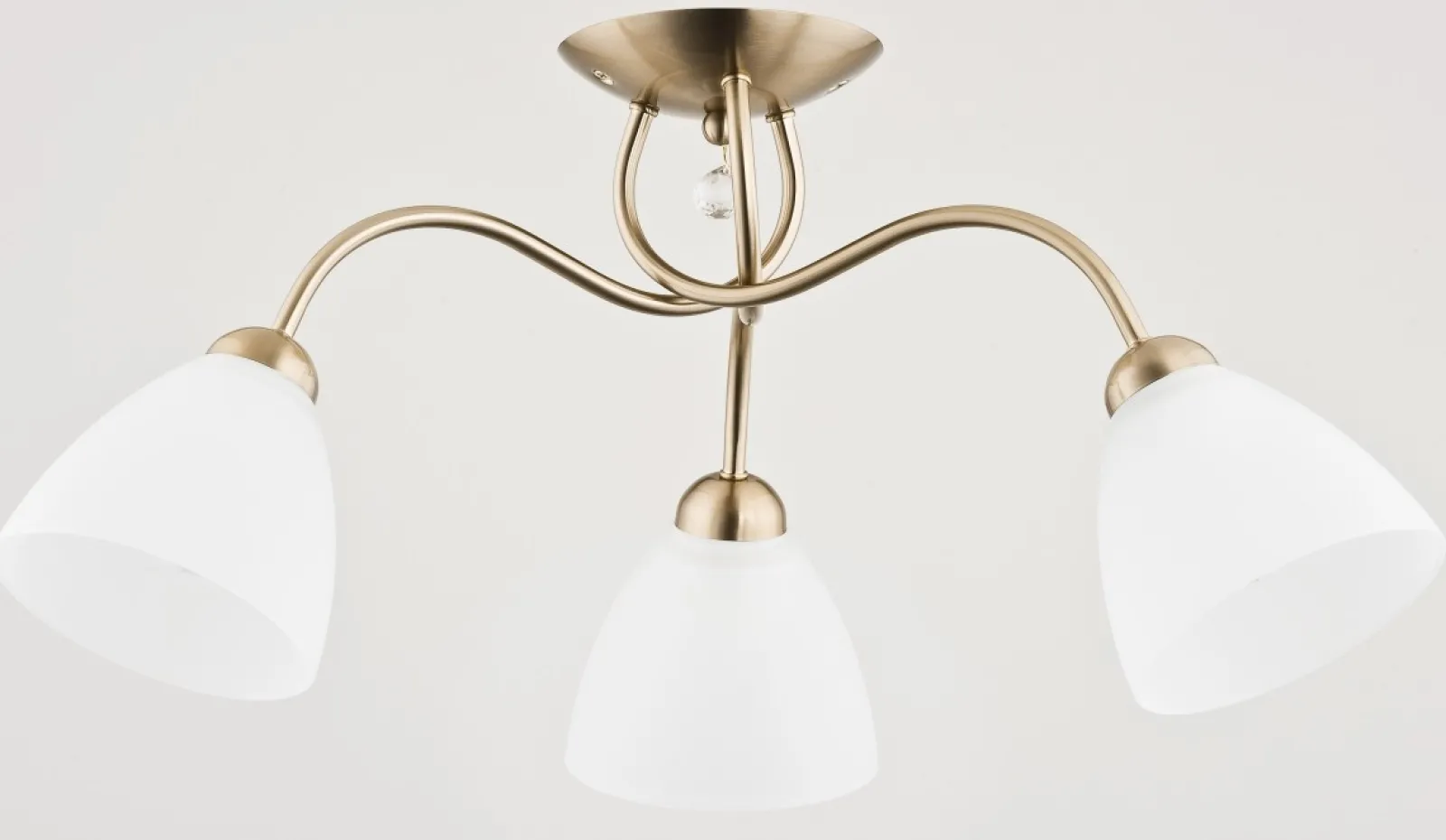Sklep Kaja Potrójna lampa sufitowa z mlecznymi kloszami AL 23753 | Kaja* Randole Tradycyjne