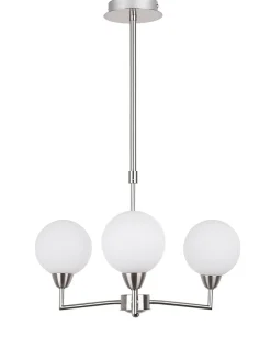 Sklep Kaja Potrójna lampa sufitowa z mi kloszami 33-05441 z serii LOGOS | Kaja Oświetl biały Discount