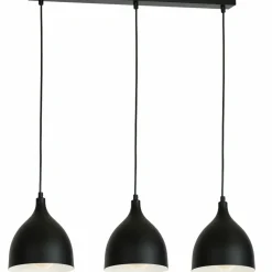 Sklep Kaja Potrójna lampa wisząca, czarna, nad stół LX 6223 z serii NOAK | Kaja czarny Cheap
