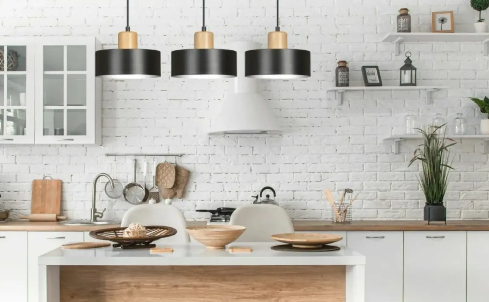 Sklep Kaja Potrójna lampa wisząca do rustykalnej kuchni 1046/3 TORIN | Kaja czarny Best Sale