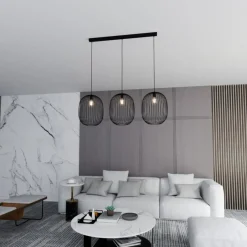 Sklep Kaja Potrójna lampa wisząca, loftowa, na listwie 1304/3 z serii ONYX | Kaja czarny Sale