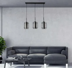 Sklep Kaja Potrójna lampa wisząca na listwie, do kuchni 33-08435 z serii JONERA czarny Fashion