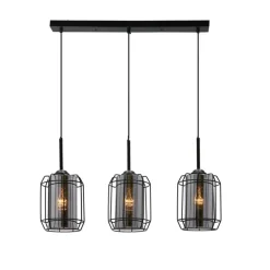 Sklep Kaja Potrójna lampa wisząca na listwie, do kuchni 33-08435 z serii JONERA czarny Fashion