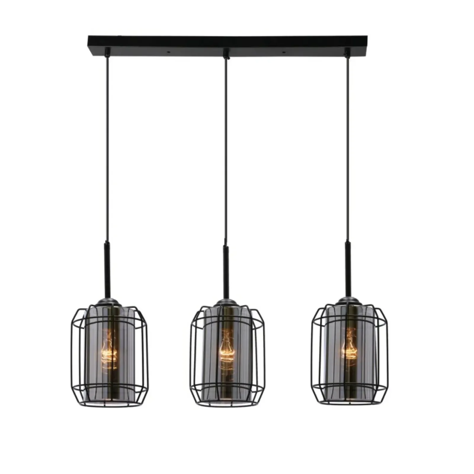 Sklep Kaja Potrójna lampa wisząca na listwie, do kuchni 33-08435 z serii JONERA czarny Fashion